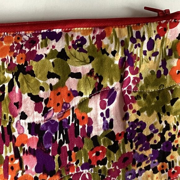 Handmade Zipper Pouch + Matching Card Holder Mini Wallet Makeup Travel Bag Gifts - Picture 5 of 5